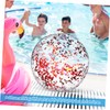 FELTECHELECTR Sequin Beach Ball Inflatable Glitter Ball for Summer Pool