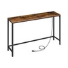 HOOBRO 47.2" Console Table with Power Outlets and USB Ports,