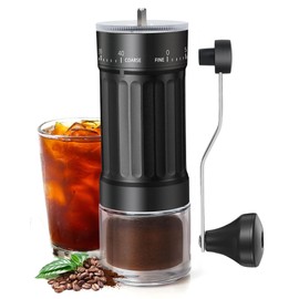 Rsoilch Manual Coffee Grinder With Ceramics Burr For Espresso,French Press,40 Adjustable Settings,Portable Hand Coffee Bean Mill For Home Use and Camping Travel,Coffee Bean Grinders With Hand Crank