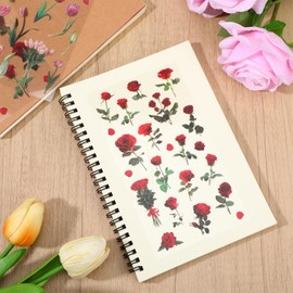 HJZHII Rose Sticker, 12 Pcs Natural Flower Stickers Tulip Flowers Wall Decal Vintage Rose Flower Stickers for Scrapbook Card Making Journaling Envelope Water Bottle DIY Crafts Room Decoration Collage