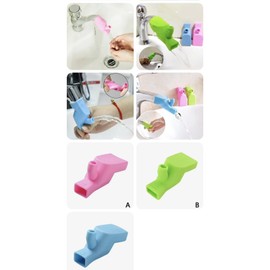 1 Silicone Elastic Faucet Extender Sink Bathroom Accessories Extension Spout Kid