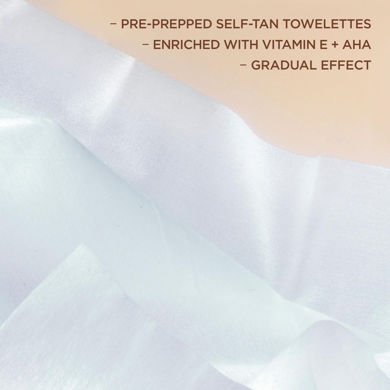 L'Oreal Paris Sublime Bronze Self Tanning Towelettes, Streak-Free, Natural Looking