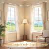Nicecho L Shape Heavy Duty Curved Curtain Rods for 2
