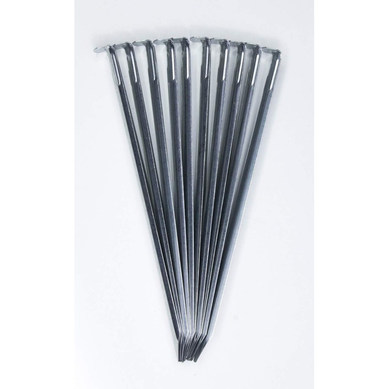 Tent Pegs 30 cm Galvanised Steel Pack of 10