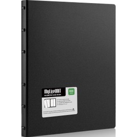 MyLifeUNIT Business Card Book, Name Card Holder Book with 600 Business Cards Capacity, Credit Card Book File Storage (Black)