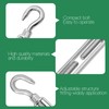 Jamiikury 6PCS M10 Hook & Hook Turnbuckle 304 Stainless Steel