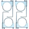 4" Universal Exhaust Clamp With Hanger, Muffler Hanger, 4 Pack