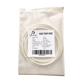Bryne Mica High Temperature Wire -60~450 Degree C,Strands of Nickel Plated Copper Wire,Insulation by Mica and Fiberglass,Used in Harsh environments (AWG12 10Ft)