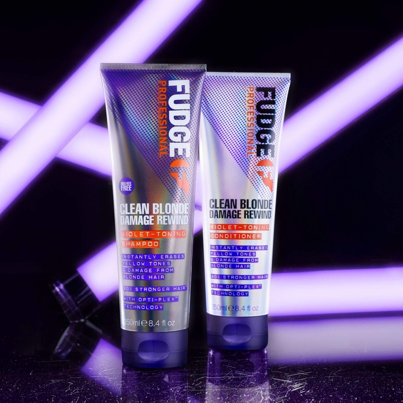 Fudge Clean Blonde Damage Rewind Violet-Toning Shampoo 8.4 oz