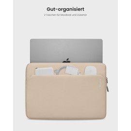 tomtoc Slim Case for 13 Inch MacBook Air 2024-2018 M3/A3113 M2/A2681 M1/A2337, 13-Inch MacBook Pro M2/A2686 M1/A2338 2022-2016, Laptop Bag Laptop Sleeve Fits 2024 13 Surface Surface Pro 1 inch inch 1.