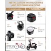 ONVIAN Bike Alarm with Motion Sensor Remote, USB-C Rechargeable Wireless
