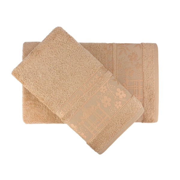 Turkish Bamboo Luxury Towel Set of 2 in Gift Box.