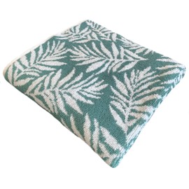 Sue Rossi 100% Turkish Combed Cotton Hand Or Bath Towels, Very Soft & Absorbent, Quick Dry 500gsm Thick, Multipurpose Premium Plush Bathroom Or Kitchen Towel, Hotel Quality (Hand Towel, Green Leaf)