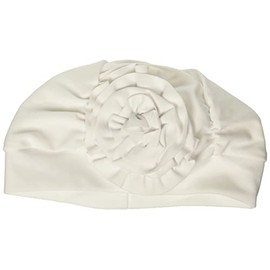 Flap Happy Girls UPF 50+ Lil Gorro de natación, Blanco, X-Small