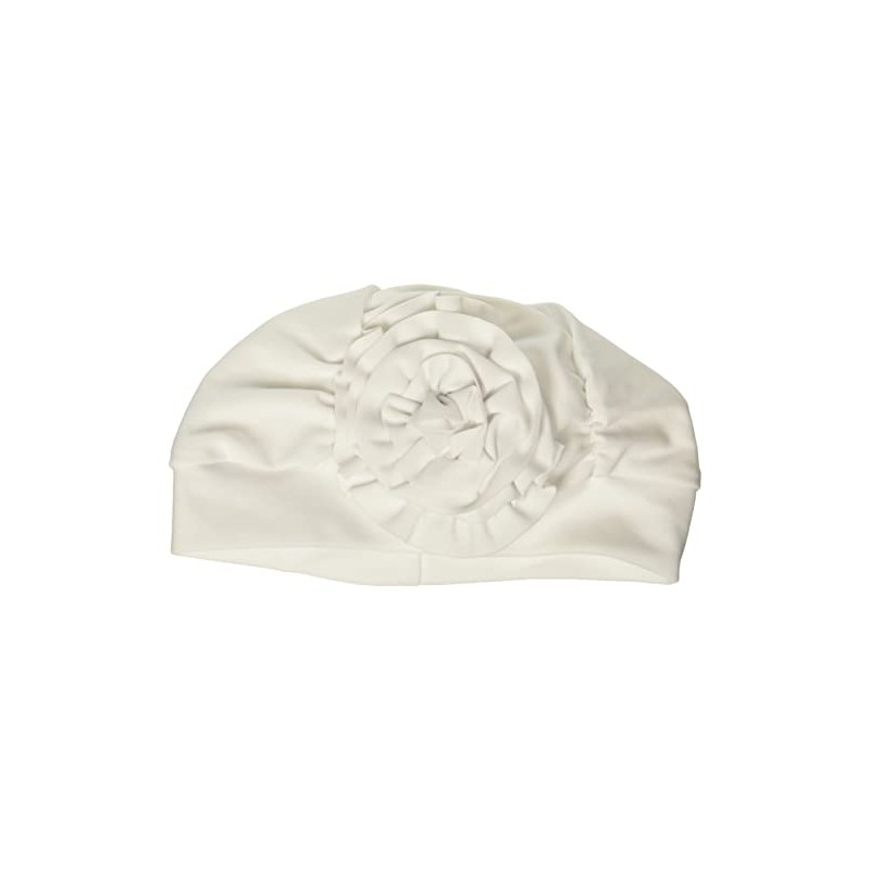 Flap Happy Girls UPF 50+ Lil Gorro de natación, Blanco,