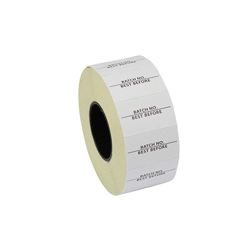 CT7 26mm x 16mm Price Gun Labels - Printed 'Batch