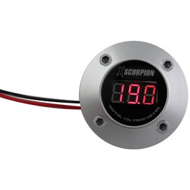 Xscorpion DVM3RS 3-Digit Red LED Digital Voltage Display Round VoltMeter