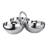 EDZARD Apura Snack Bowl Diameter 22 cm Stainless Steel Highly
