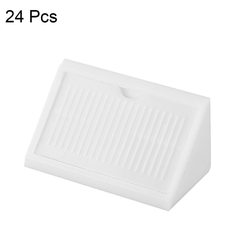 sourcing map Plastic Corner Braces, Shelf Cabinet Door 90 Degree