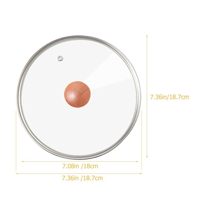 Cabilock 18cm Universal Lid for Pots, Pans and Skillets -