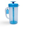 JBK Pottery 1 Quart Plastic Mixing Pitcher with Mixing Lid,