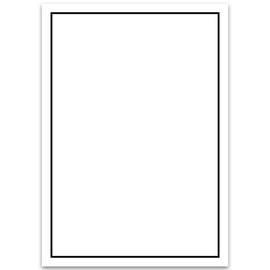 Gustav Neuser® 100 x Mourning Paper Sets DIN A5 Letter Paper & DIN C6 Mourning Envelopes, Black Mourning Edge, 148 x 210 cm, for Laser & Inkjet, TrauerPapiere