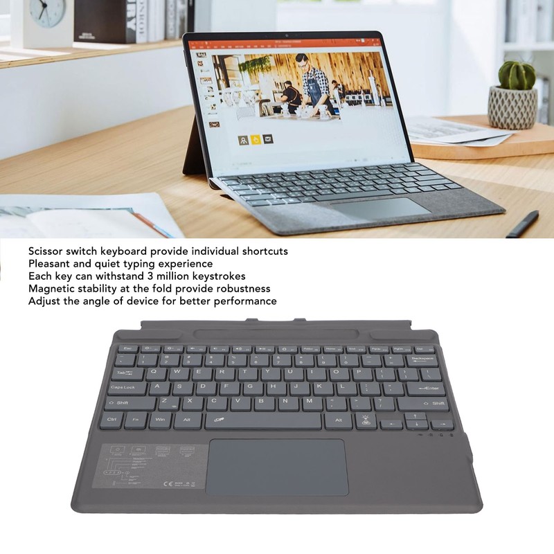 Notebook Bluetooth Wireless Keyboard Ultra Slim Portable with Touchpad Colorful