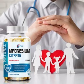 Cápsulas De Magnesio Antiestrés Citrato De Magnesio Puro Y Potasio
