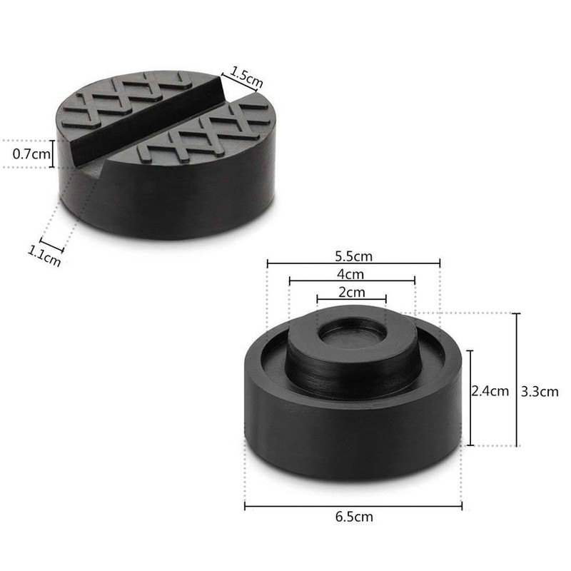 Jack Pad, TengKo 2 Pack Universal Slotted Rubber Jack Pad