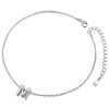 Ankle Chain M Chain Anklet Silver Anklet with Initial Silver