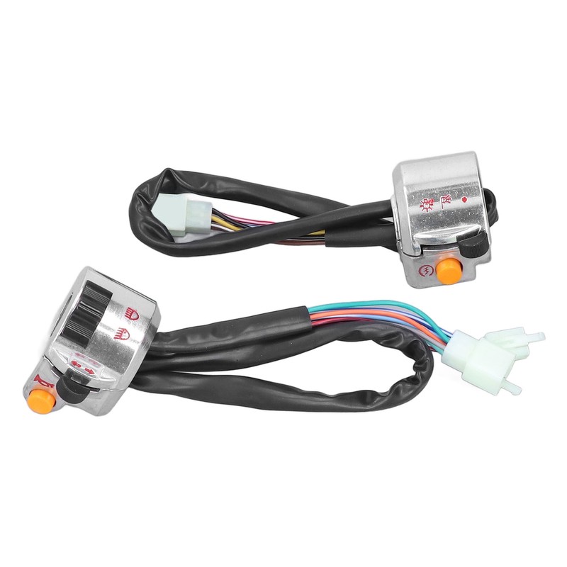 Pair Motorcycle Handlebar Switch Assembly Universal for 50cc 22mm Handle