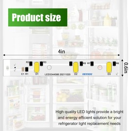 WR55X26671 Refrigerator Light Board, Refrigerators LED Light For Ge Led Refrigerator Light Bulb, Replace PS11767930 AP6035586 4468532 EAP11767930 (5PCS)