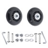 Joyangy 64 x 24mm Luggage Wheels Replacement, 2Pcs Rubber Suitcase