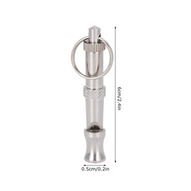 Duokon Pack of 2 Dog Whistles, Ultrasonic Whistles Made of Stainless Steel, Portable Dog Whistle High Frequency (Audible) with Adjustable Frequency for Training Dogs, Pigeons and