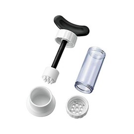 Shimomura Kougyou KIB-626 Kitchen Bar, Garlic Press, Made in Japan, Niigata, Tsubamesanjo, Black/White