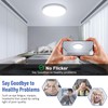SunRider LED Flush Mount Ceiling Light Fixture, 6000K Cool White,