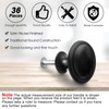 Ripeng 36 Pcs Round Cabinet Knobs Kitchen Drawer Knobs for