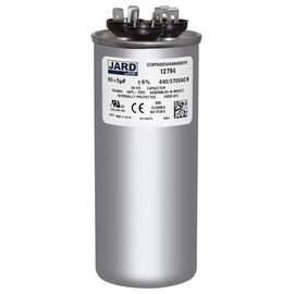 Run Capacitor 60+5 UF 60/5 MFD 370 VAC / 440 VAC 2" Round