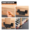 SALUINOKI 8 Pack Steel Trailer Stake Pockets for 2x4 Wood,