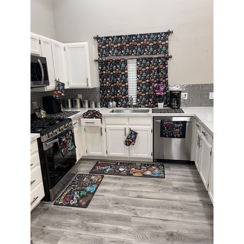 UpNUpCo Artistic Colorful Oven Mitts - Unique & Cute -