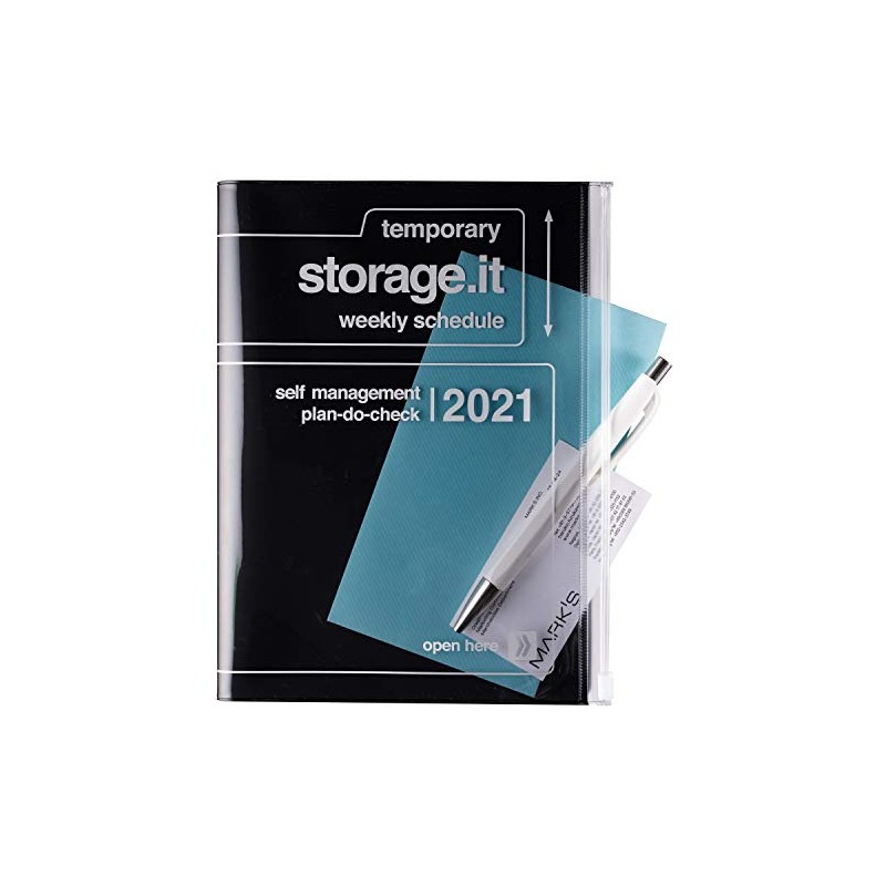 Mark's Europe Mark's 2020/2021 Pocket Diary A5 Vertical, Colours Yellow