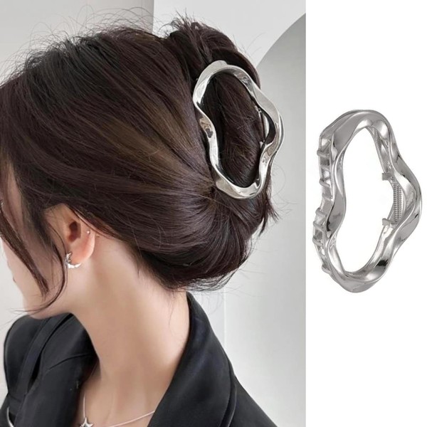 FRUZJAY Cloud Hair Claw Clips for Women, Metal Hair Clips