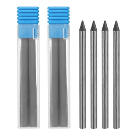 PATIKIL 12Pcs 5.6mm 4B Carpenter Pencil Lead Refills, Solid Dry Pencil Refills for Mechanical Carpenter Construction Art Drafting, Black