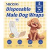 MICOOYO Disposable Male Dog Wraps, Male Dog Diapers Disposable with