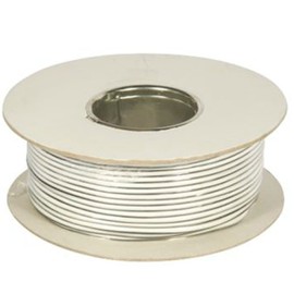 kenable 42 Strand Speaker Wire Full Copper Cable 100m Reel White [100 metres]