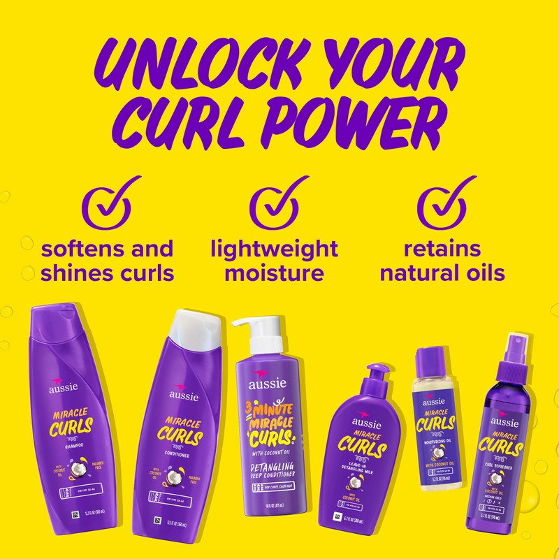 Miracle Curls: Shampoo, Conditioner, Deep Conditioner, Refresher Gel, Detangling Milk,