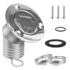 Boat Fuel Deck Fill/Filler with Keyless Cap with Screws, Marine