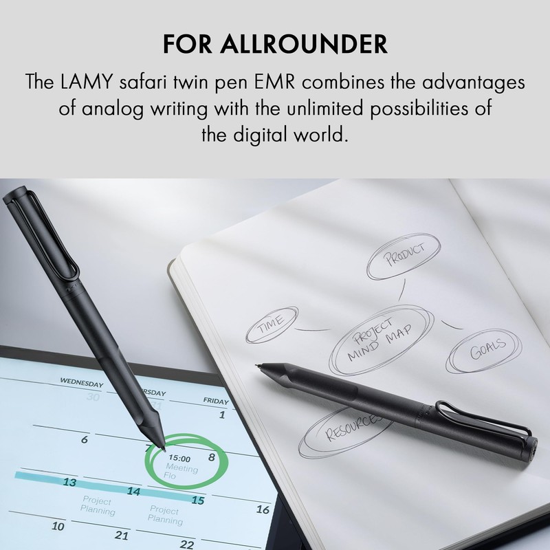 LAMY safari twin pen EMR all black (PC/EL tip) -