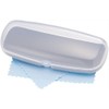 SP-D5GR Pearl Glasses Case Hard Type Clear White x Gray