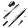 Retractable Dual End Lip Brush Concealer Brush with Cap, Lipstick